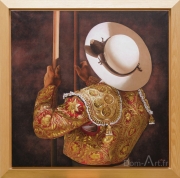 Christian GAILLARD - huile sur toile - 120 x 120 cm (encadré + 20 cm )