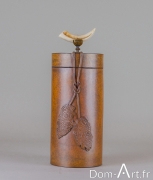 Alexandra Courty - Paisley - monture bronze et dent de phacochère - hauteur 34 cm