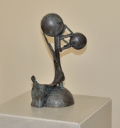 Claude Viseux - Bipède - bronze pièce unique - hauteur 31 cm