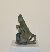 Claude Viseux - Bronze Vert - bronze pièce unique - hauteur 36 cm