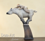 Dany Jung - Peaux - céramique hauteur 60 cm - vendu